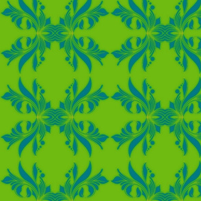 Mardi Gras-green/blue