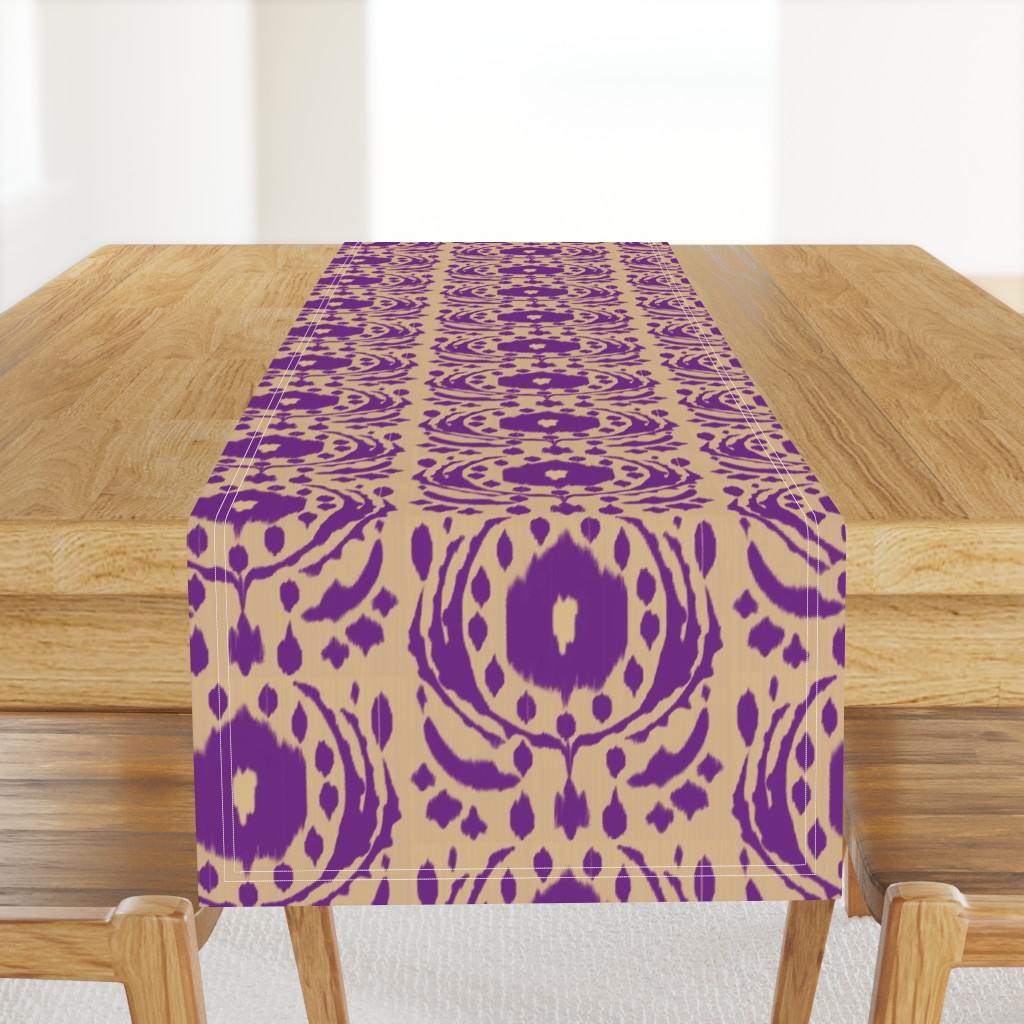 Ikat Flower - Purple