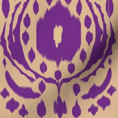 Ikat Flower - Purple