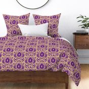 Ikat Flower - Purple