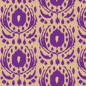 Ikat Flower - Purple