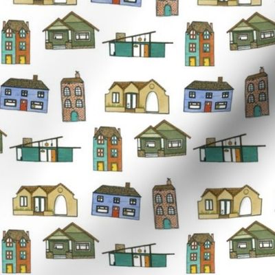 Little Houses - House Fabric 