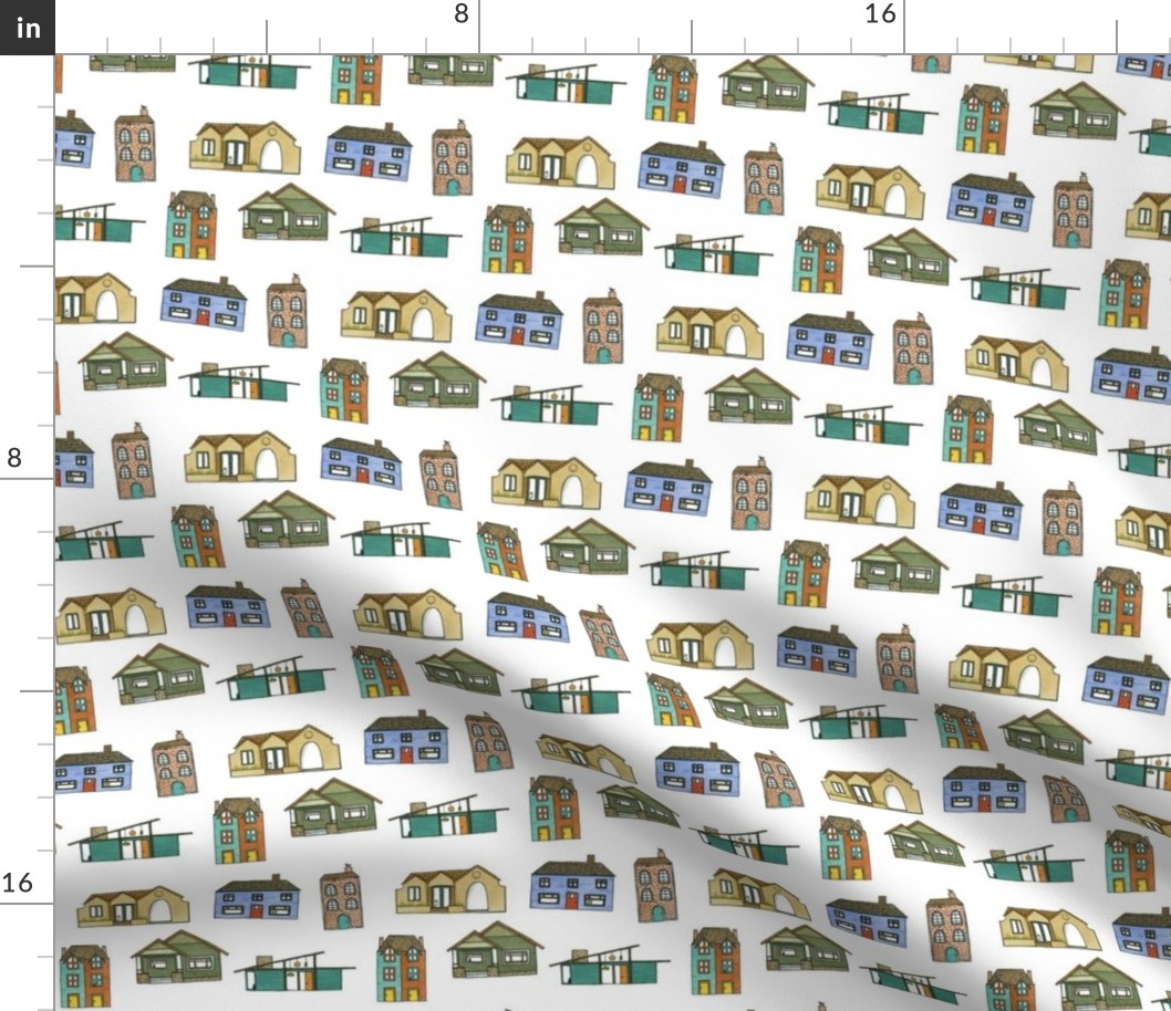 Little Houses - House Fabric 