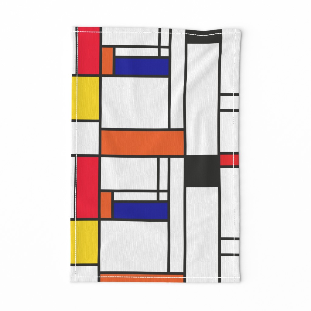 Piet Mondrian inspired line pattern