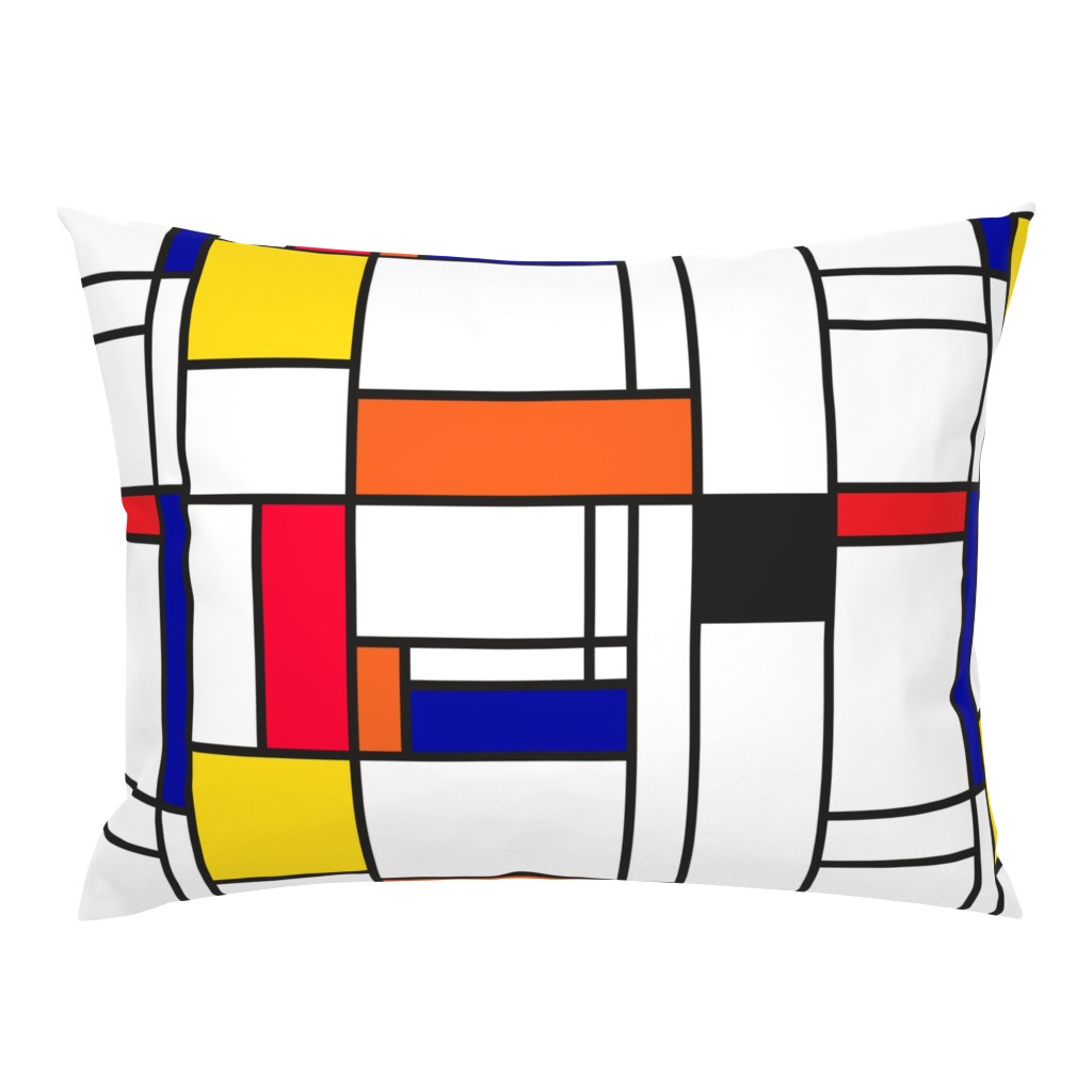 Piet Mondrian inspired line pattern