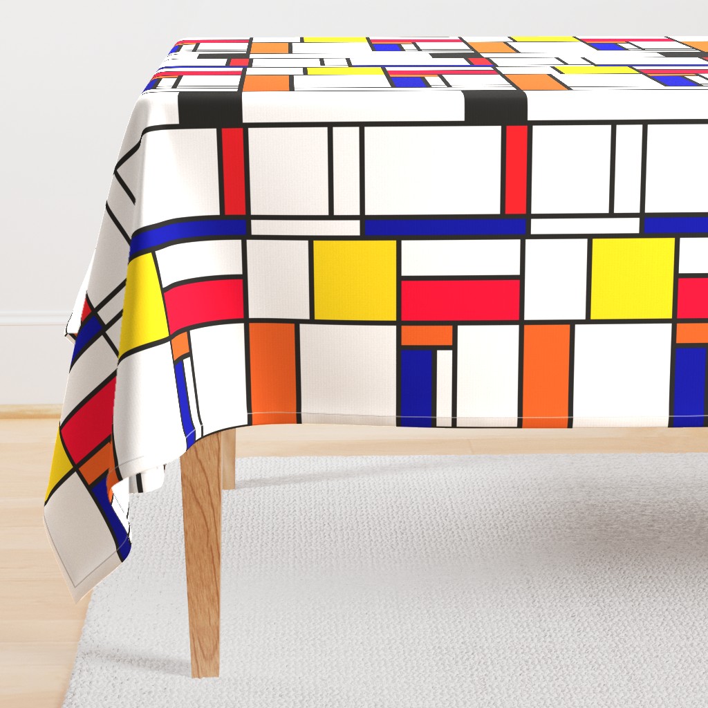 Piet Mondrian inspired line pattern