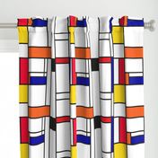 Piet Mondrian inspired line pattern