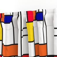 Piet Mondrian inspired line pattern