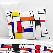 Piet Mondrian inspired line pattern