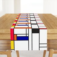 Piet Mondrian inspired line pattern