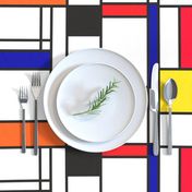 Piet Mondrian inspired line pattern