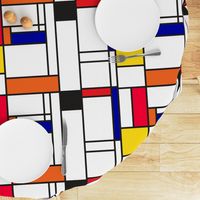 Piet Mondrian inspired line pattern