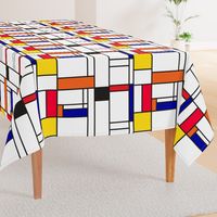 Piet Mondrian inspired line pattern