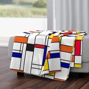 Piet Mondrian inspired line pattern