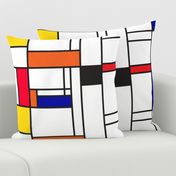 Piet Mondrian inspired line pattern