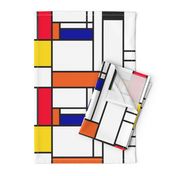 Piet Mondrian inspired line pattern