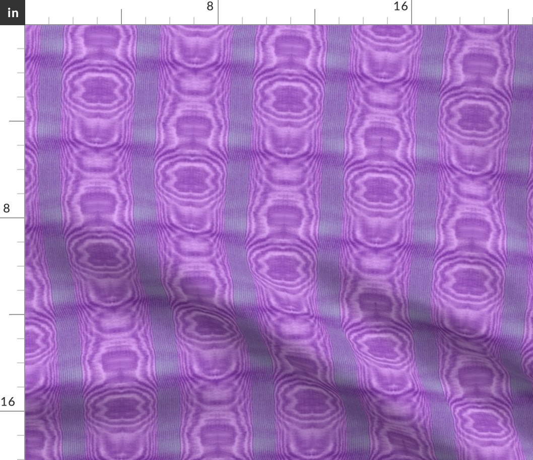 Moire Stripe ~ Periwinkle, Lavender and Purple