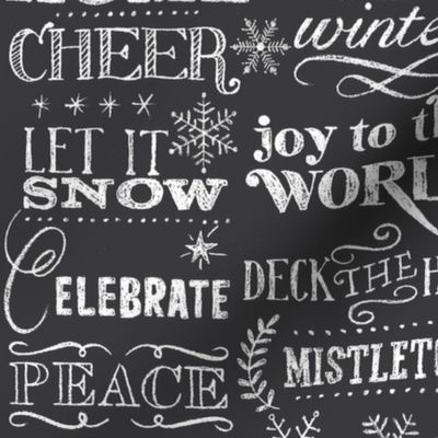 Christmas Sayings, Chalkboard