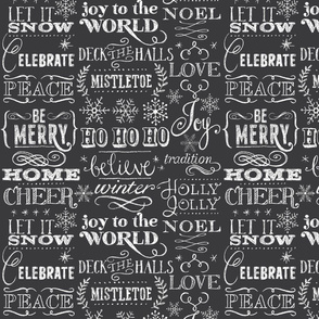 Christmas Sayings, Chalkboard