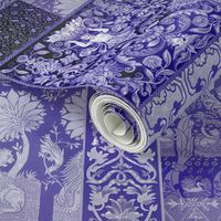 Henry VIII Was A Cheater ... Quilt ~ Indigo/Purple/Blue and White