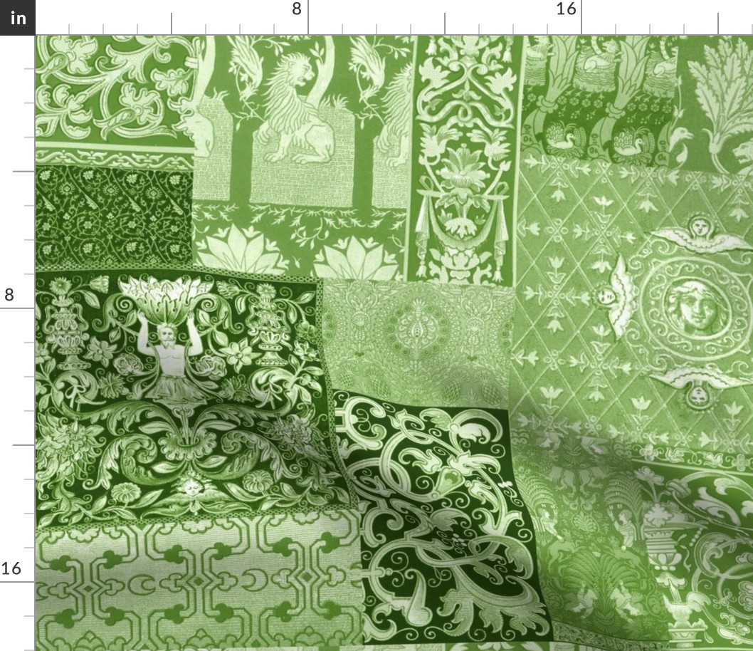 Henry VIII Was A Cheater ... Quilt ~ Moss Green