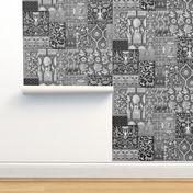 Henry VIII Was A Cheater ... Quilt ~ Black and White