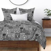 Henry VIII Was A Cheater ... Quilt ~ Black and White