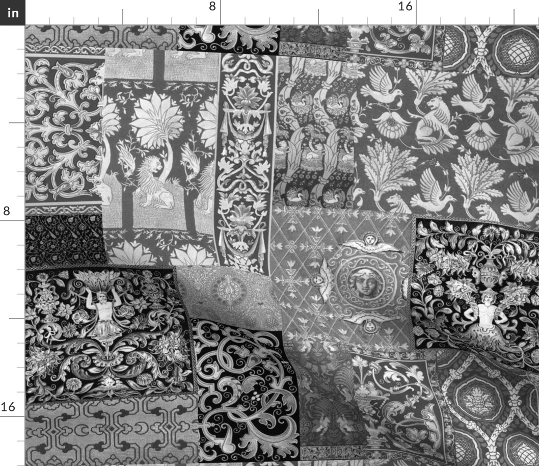Henry VIII Was A Cheater ... Quilt ~ Black and White