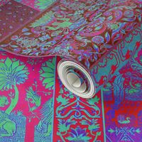 Henry VIII Was A Cheater ... Quilt ~ Magenta Psychedelic 