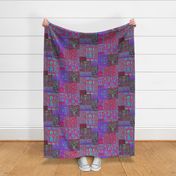 Henry VIII Was A Cheater ... Quilt ~ Magenta Psychedelic 