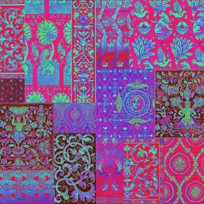 Henry VIII Was A Cheater ... Quilt ~ Magenta Psychedelic 