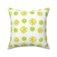 daffodil dots yellow green