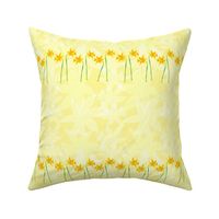 Daffodils in a row.  Copyright LdJ design 2010