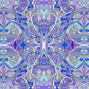 Rococo Romance in Blues and Lavenders