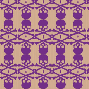 ikat skulls & cross bones