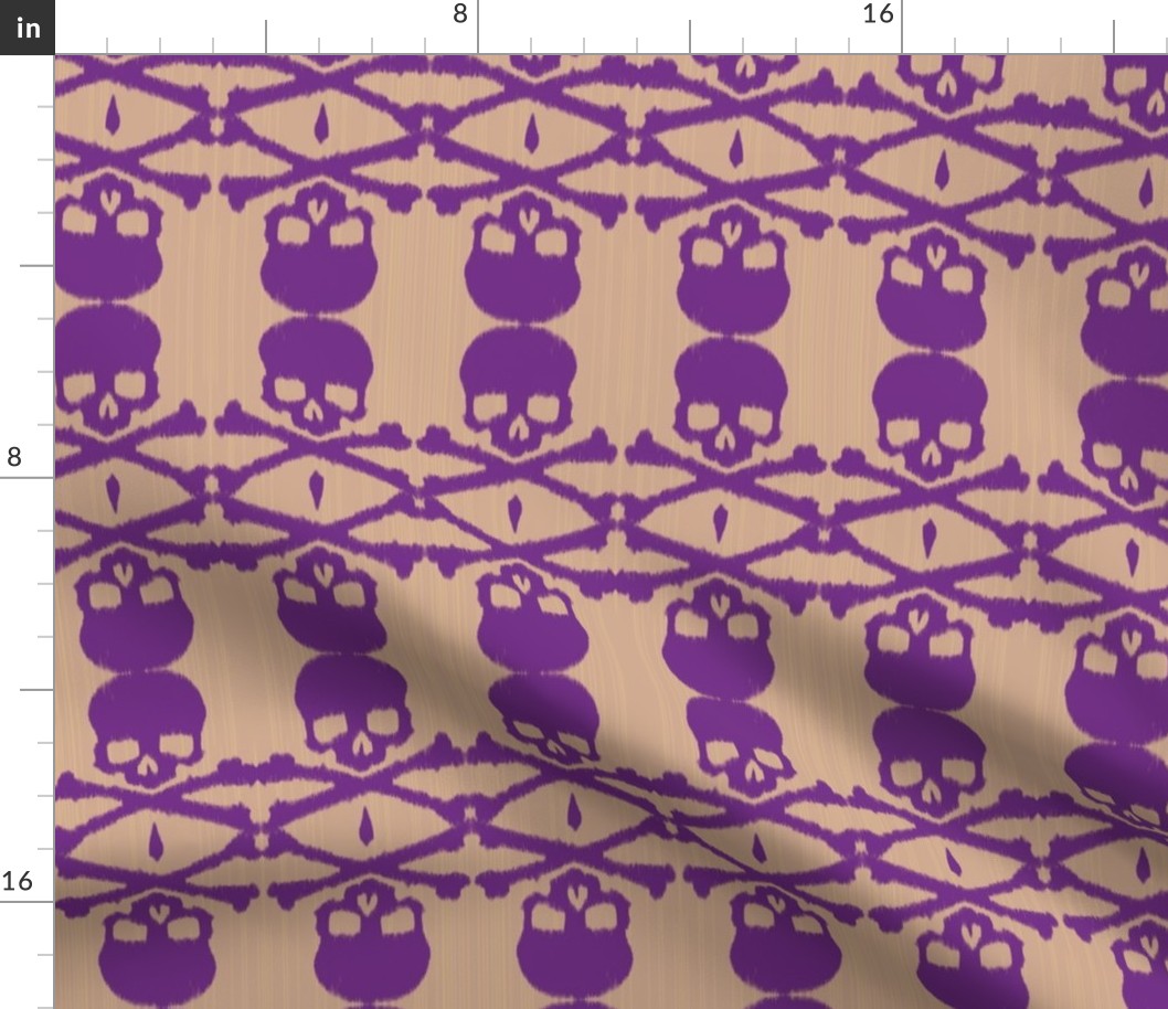 ikat skulls & cross bones