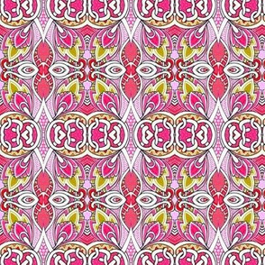 Dancing with the Deco Buds (pink vertical stripe)