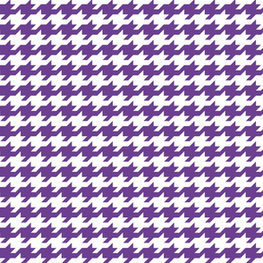 Houndstooth - Purple and white