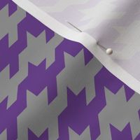 Houndstooth - purple and grey
