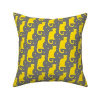 Le Chat Noir Yellow Dotted Gray