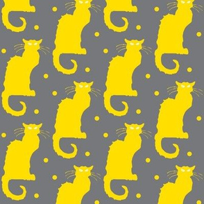 Le Chat Noir Yellow Dotted Gray