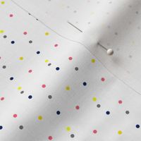 Boho Dots | Colorful Spots on White | Small Version