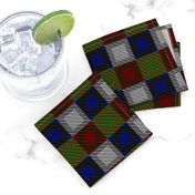 Twill Plaid Circles