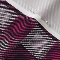 Twill Plaid Circles Pink and Purples