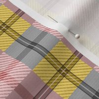 gingham plaid ginger peach