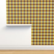 gingham plaid butterscotch and rootbeer
