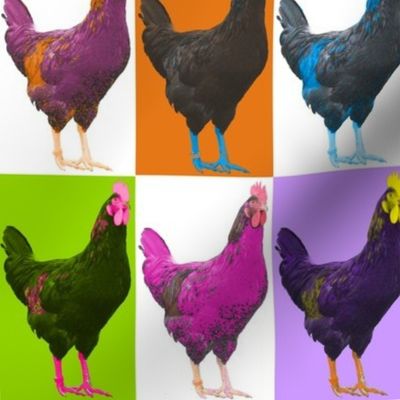 Pop Pop Pop Art Chook Chook Chook