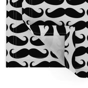 Black on White Mustache