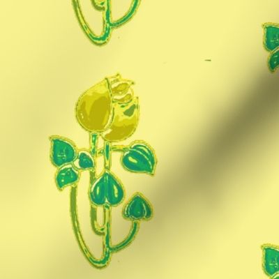 Art Nouveau45-yellow/green