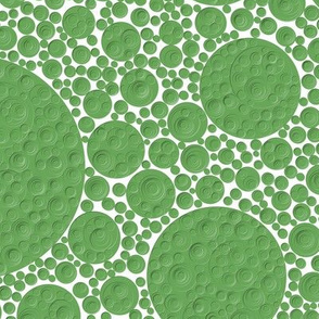 bumpy green circles, 12 inch repeat